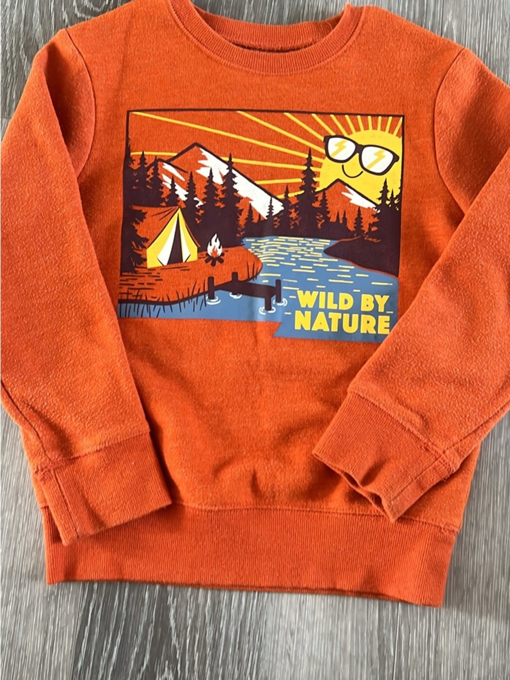 jumping beans Orange 'Wild By Nature' Graphic Kids Sweatshirt